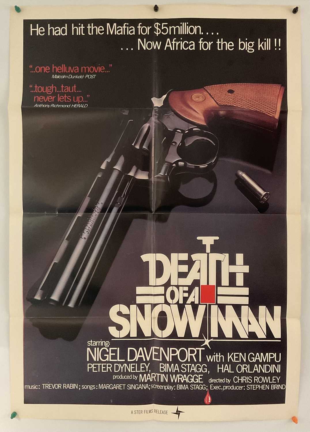 Lot 30 - DEATH OF A SNOWMAN (1976) South African...