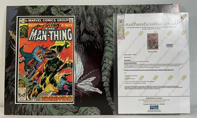 Lot 210 - A copy of Man-Thing vol.2 #10 (1981) signed...