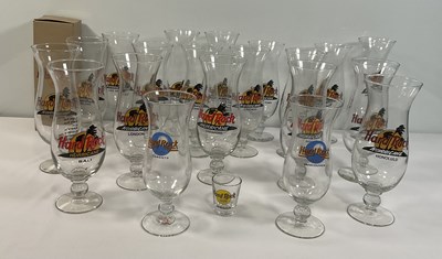 Lot 459 - A selection of HARD ROCK CAFE glasses: 20...