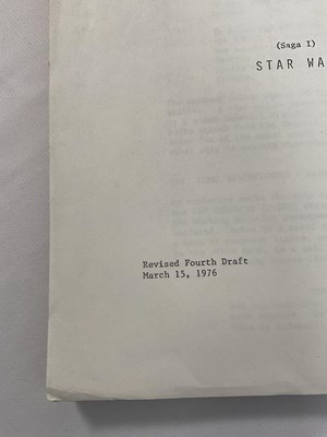 Lot 353 - A revised fourth draft of STAR WARS EPISODE 1:...