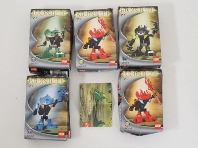 Lot 105 - LEGO BIONICLE BOHROK VA - A group of five...