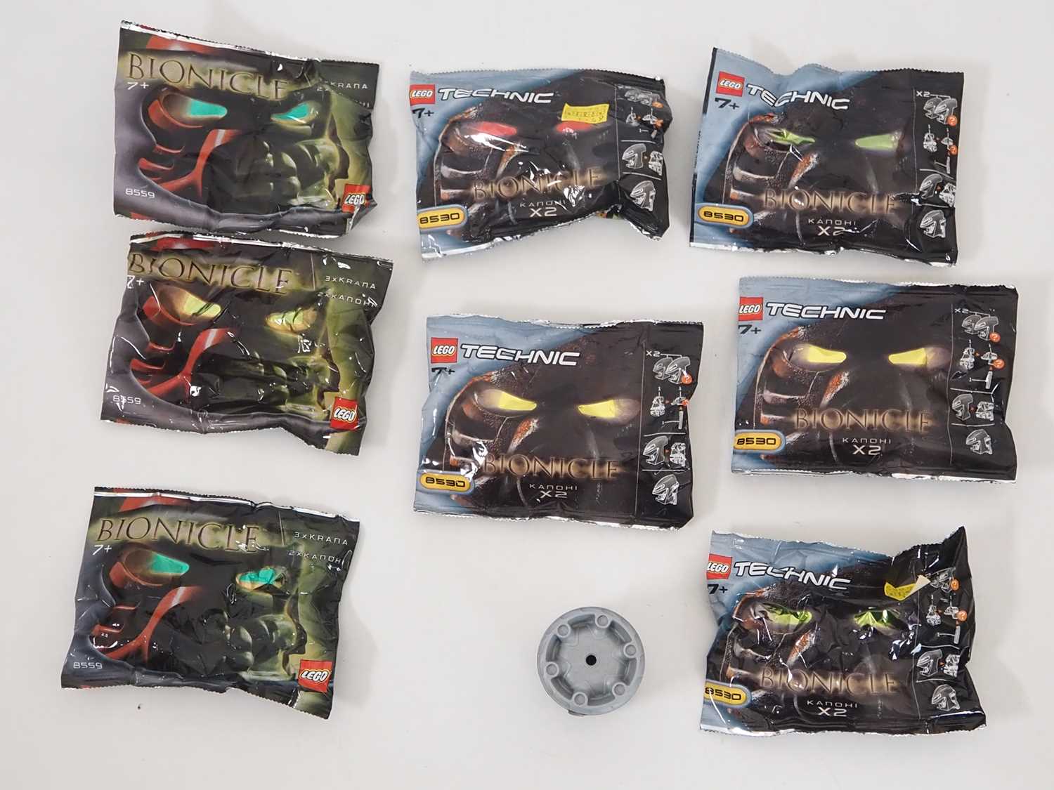 Lot 107 - LEGO BIONICLE supplemental bags and tubs...