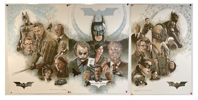 Lot 242 - BATMAN - A triptych limited edition art print...