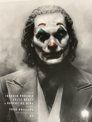 Lot 235 - ALTERNATIVE MOVIE POSTERS - JOKER (2019) by...