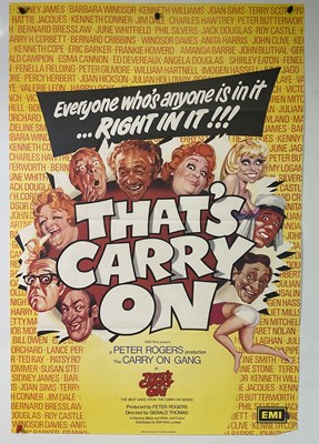 Lot 57 - THAT'S CARRY ON! (1979) British One sheet...