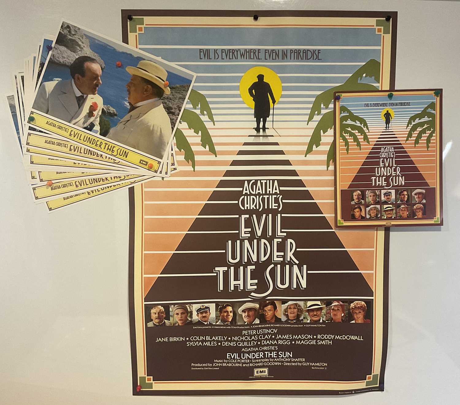 Lot 80 - EVIL UNDER THE SUN (1982) U.S. One sheet, set...