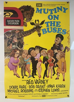 Lot 112 - MUTINY ON THE BUSES (1972) British one sheet...