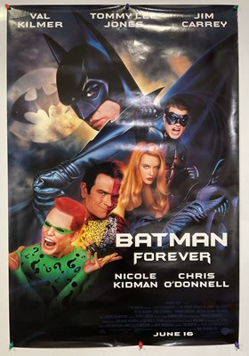 Lot 214 - SUPERHERO MOVIE POSTERS - BATMAN FOREVER...