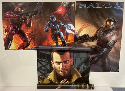 Lot 245 - GAMING INTEREST - A trio of video game posters...