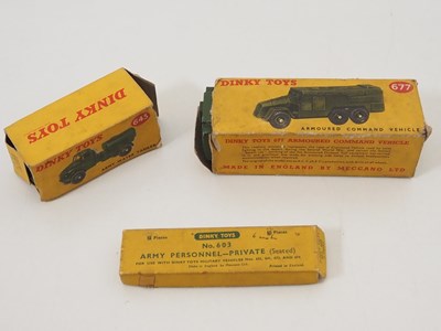 Lot 6 - A group of boxed and unboxed DINKY military...