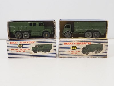 Lot 8 - A pair of DINKY Supertoys military vehicles...