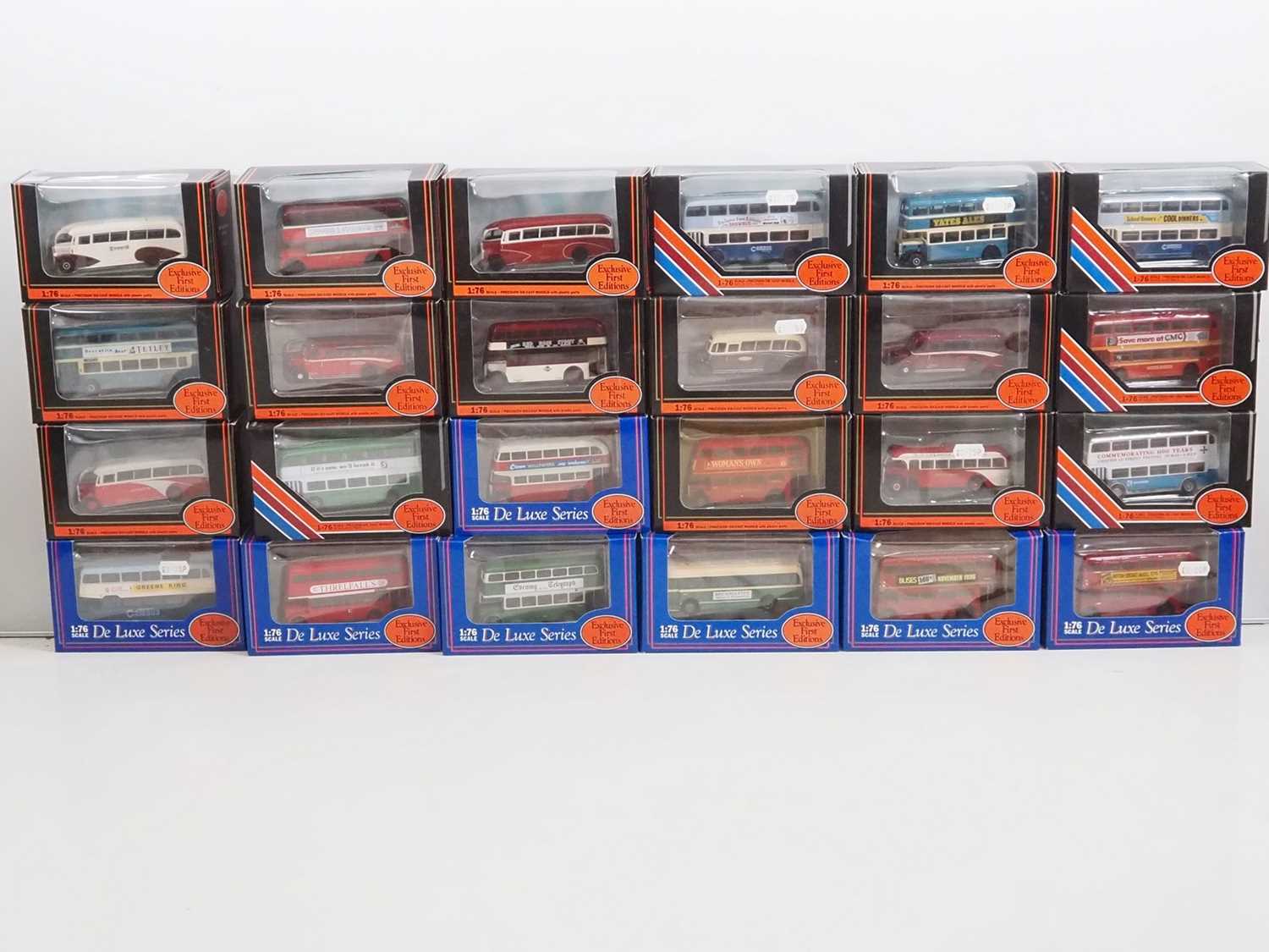 Lot 16 - A group of EFE 1:76 scale diecast buses in...