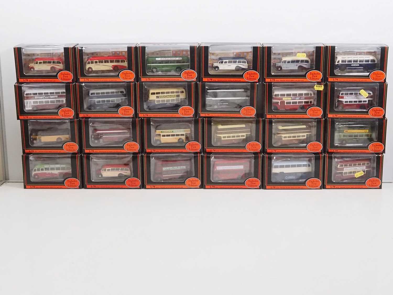 Lot 18 - A group of EFE 1:76 scale diecast buses in...