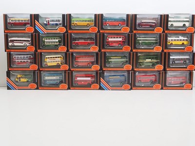Lot 21 - A group of EFE 1:76 scale diecast buses in...