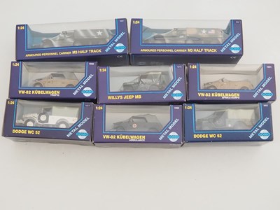 Lot 76 - A group of GONIO 1:24 scale diecast military...