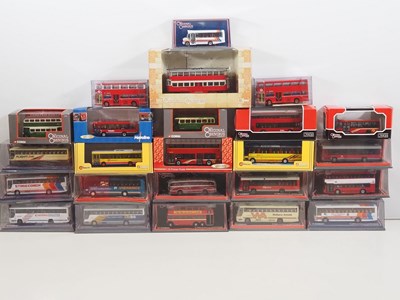 Lot 84 - A group of 1:76 scale diecast buses and tram...