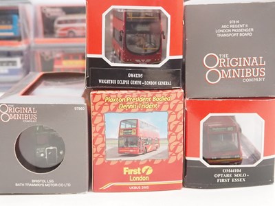 Lot 84 - A group of 1:76 scale diecast buses and tram...