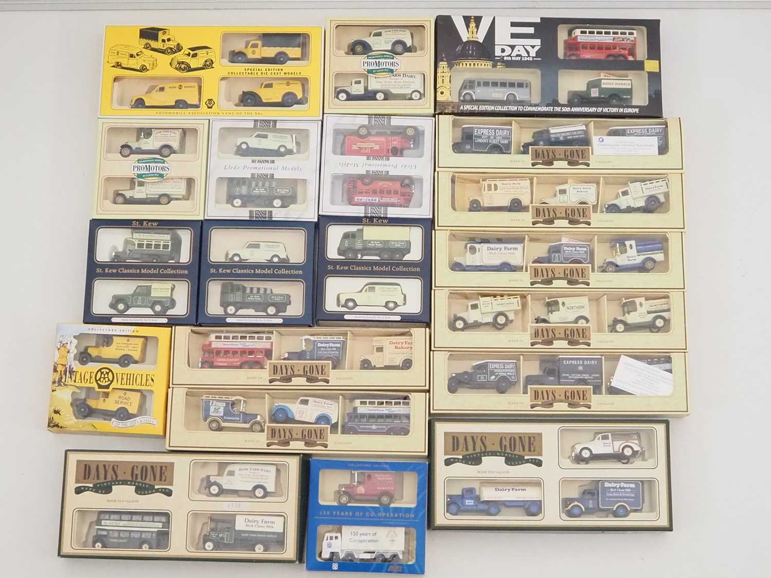 Lot 118 - A group of diecast model vans and lorries by...