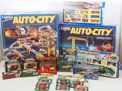 Lot 141 - A pair of CORGI Auto City play sets together...