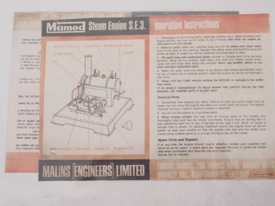 Lot 180 - An unboxed MAMOD SE3 stationary steam engine -...