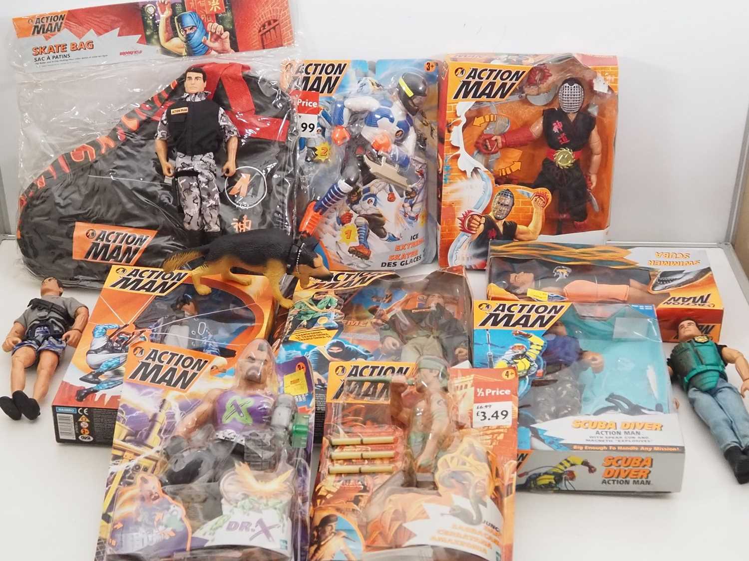 Lot 220 A group of 1990s issue ACTION MAN figures