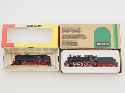 Lot 295 - A pair of HO gauge German Outline steam...