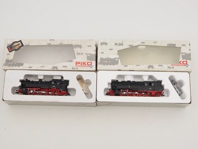 Lot 296 - A pair of PIKO HO gauge German Outline steam...
