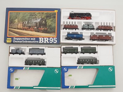 Lot 328 - A PIKO HO gauge German Outline Goods Train set...