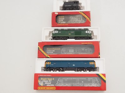 Lot 395 - A group of HORNBY OO gauge diesel locomotives...