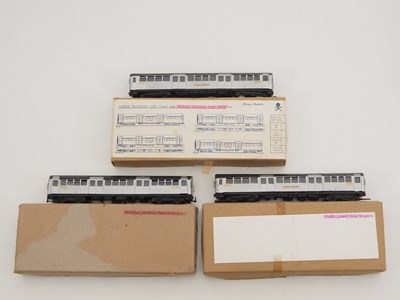 Lot 433 - A group of OO gauge white metal kit built...