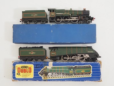 Lot 474 - A pair of HORNBY DUBLO OO gauge 3-rail...