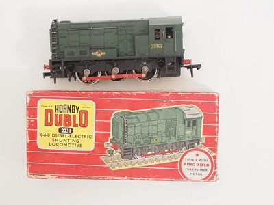 Lot 493 - A pair of HORNBY DUBLO OO gauge 2-rail diesel...