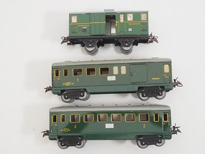 Lot 508 - A group of HORNBY (France) O gauge coaches...