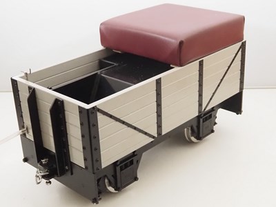 Lot 520 - A 5 inch gauge 4-wheel coal wagon style...