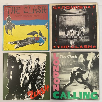 Lot 452 - VINYL - A group of THE CLASH LP albums to...