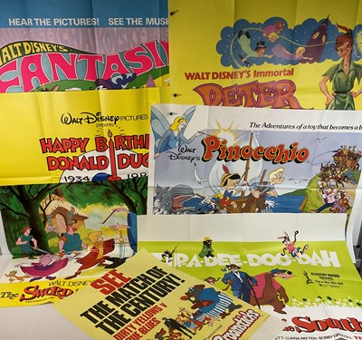 Lot 186 - A selection of WALT DISNEY British Quad movie...