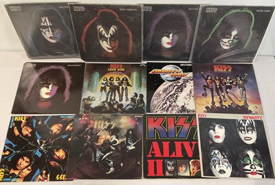 Lot 451 - VINYL - A collection of KISS LP Albums...