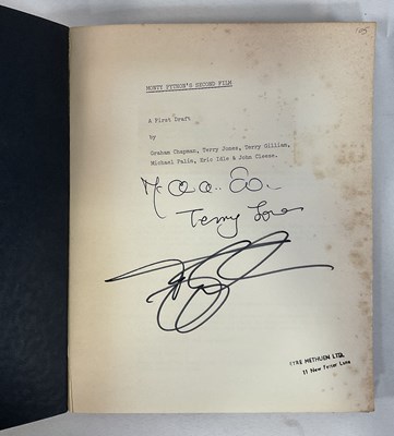Lot 385 - AUTOGRAPHS - A copy of Monty Python and the...