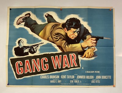 Lot 83 - GANG WAR (1958) Hard to find UK Quad film...