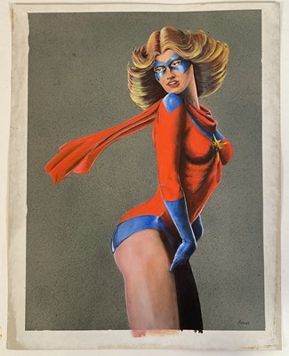 Lot 215 - COMIC ARTWORK - An original painting of Carol...