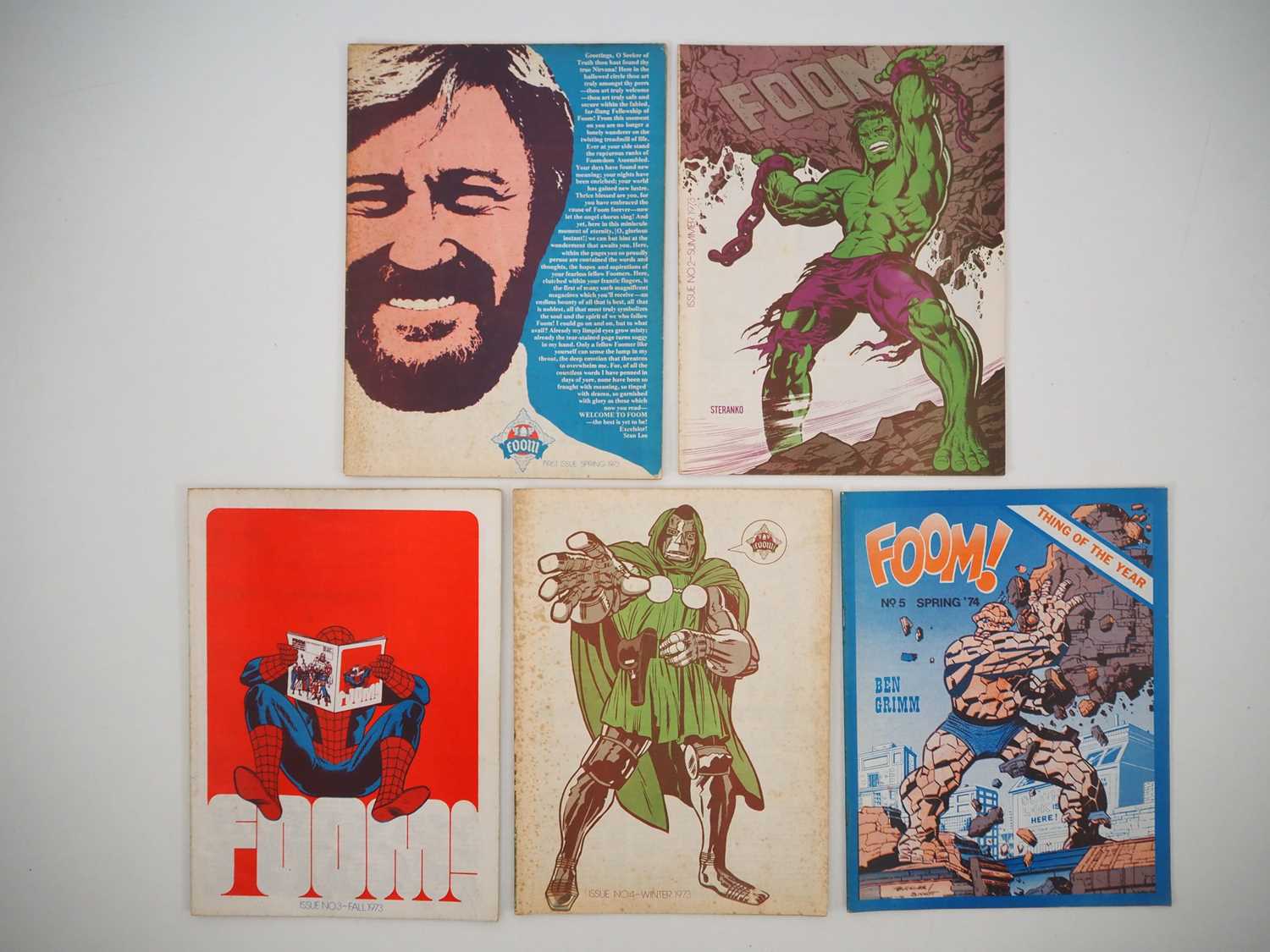 Lot 3 - FOOM MAGAZINE #1, 2, 3, 4, 5 (5 in Lot) -...