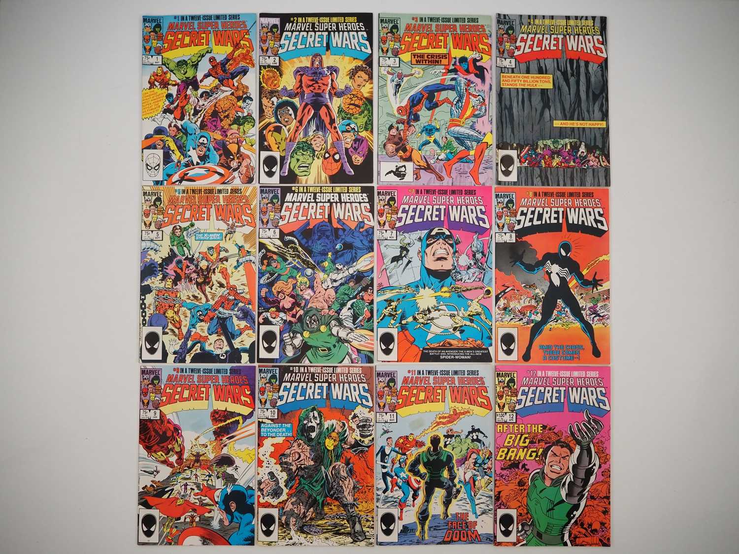 Lot 8 - MARVEL SUPER HEROES SECRET WARS #1, 2, 3, 4, 5,...