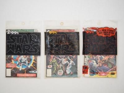 Lot 40 - STAR WARS #1 to 9 WHITMAN 3 PACK VARIANTS (3...