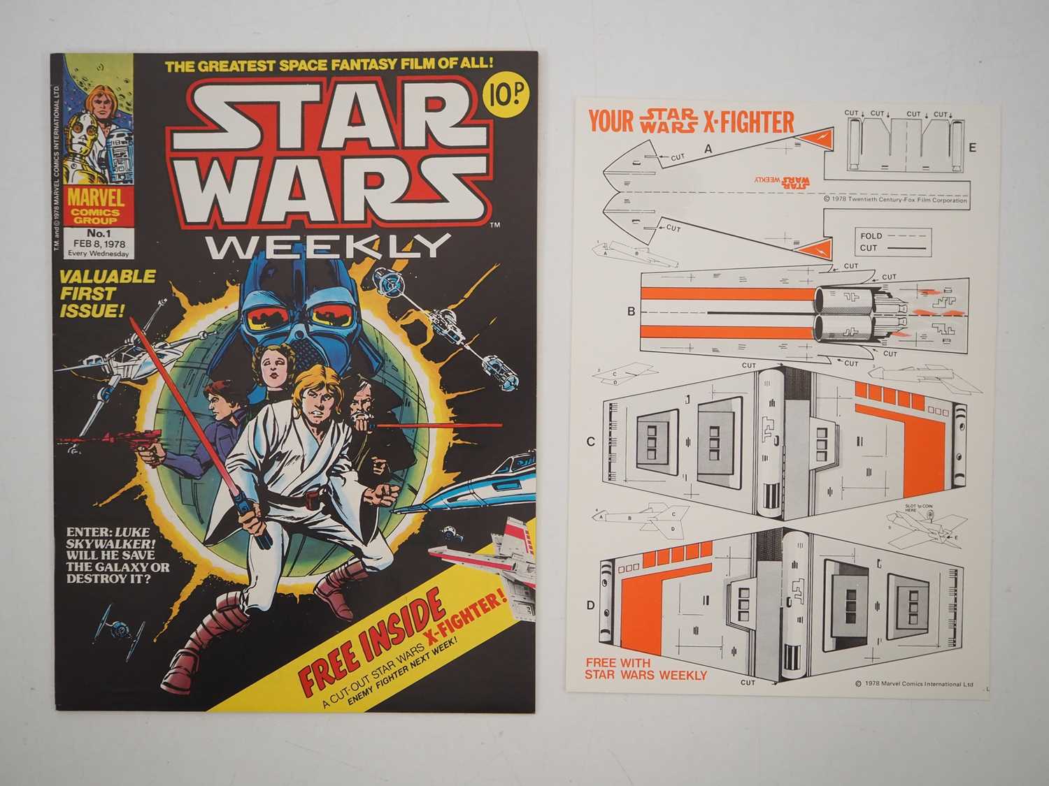 Lot 42 - STAR WARS WEEKLY #1 - (1978 - BRITISH MARVEL) -...