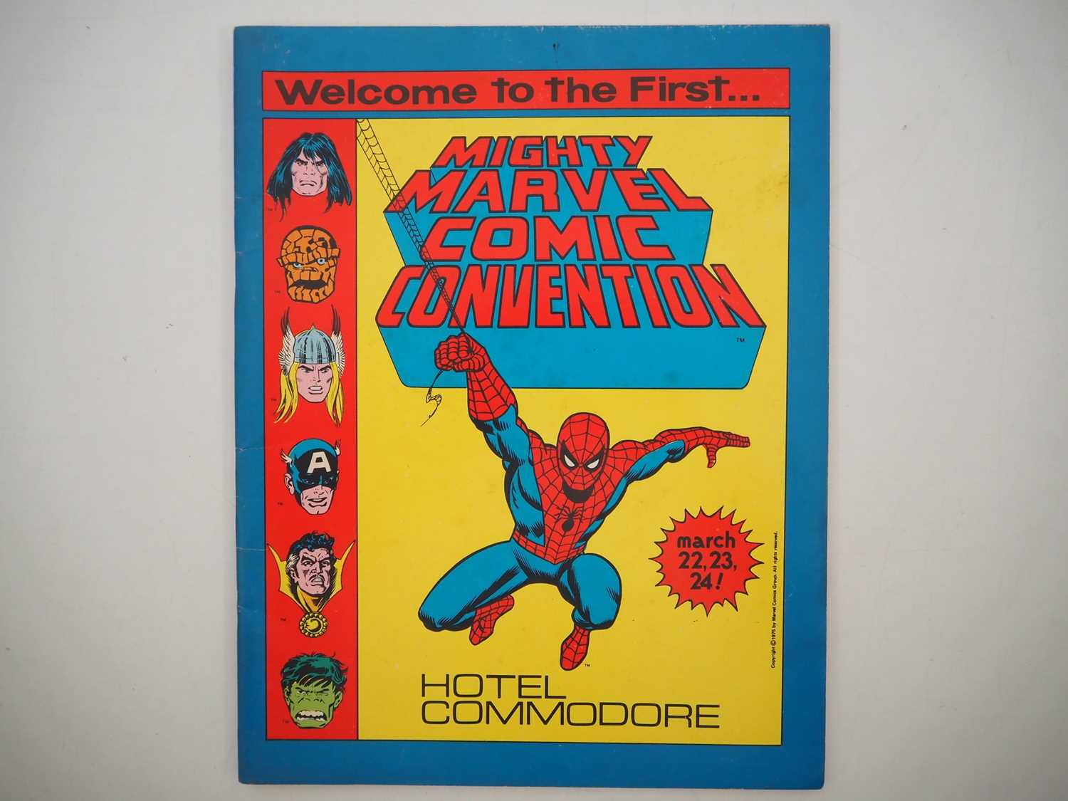Lot 63 - 1975 MIGHTY MARVEL COMIC CONVENTION PROGRAM...