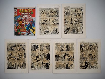 Lot 83 - AVENGERS #33 LOST ARTBOARDS (8 in Lot) - (May...