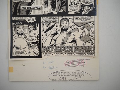 Lot 88 - SUPER SPIDER-MAN #291 COMIC & ACTUAL BLACK AND...