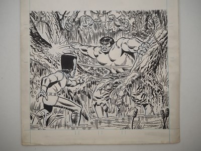 Lot 89 - MIGHTY WORLD OF MARVEL #89 ORIGINAL COVER ART...