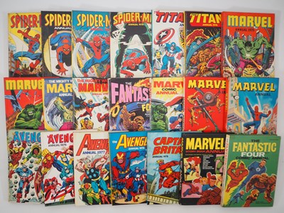 Lot 99 - BRITISH MARVEL ANNUAL LOT (21 in Lot) -...