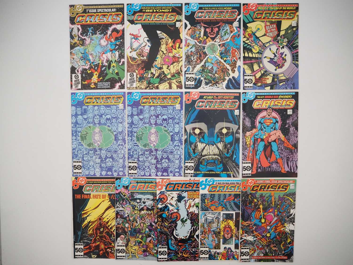 Lot 158 - CRISIS ON INFINITE EARTHS # 1, 2, 3, 4, 5, 6,...